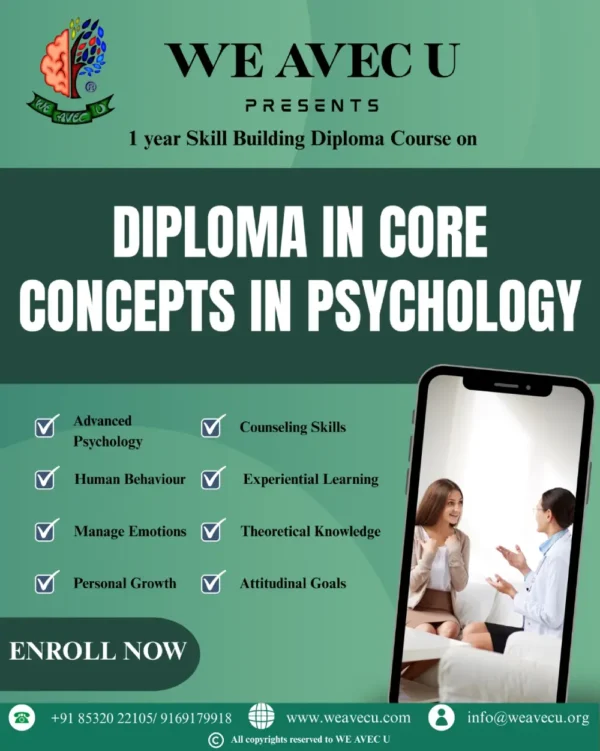 A Diploma Course in Core Concepts in Psychology